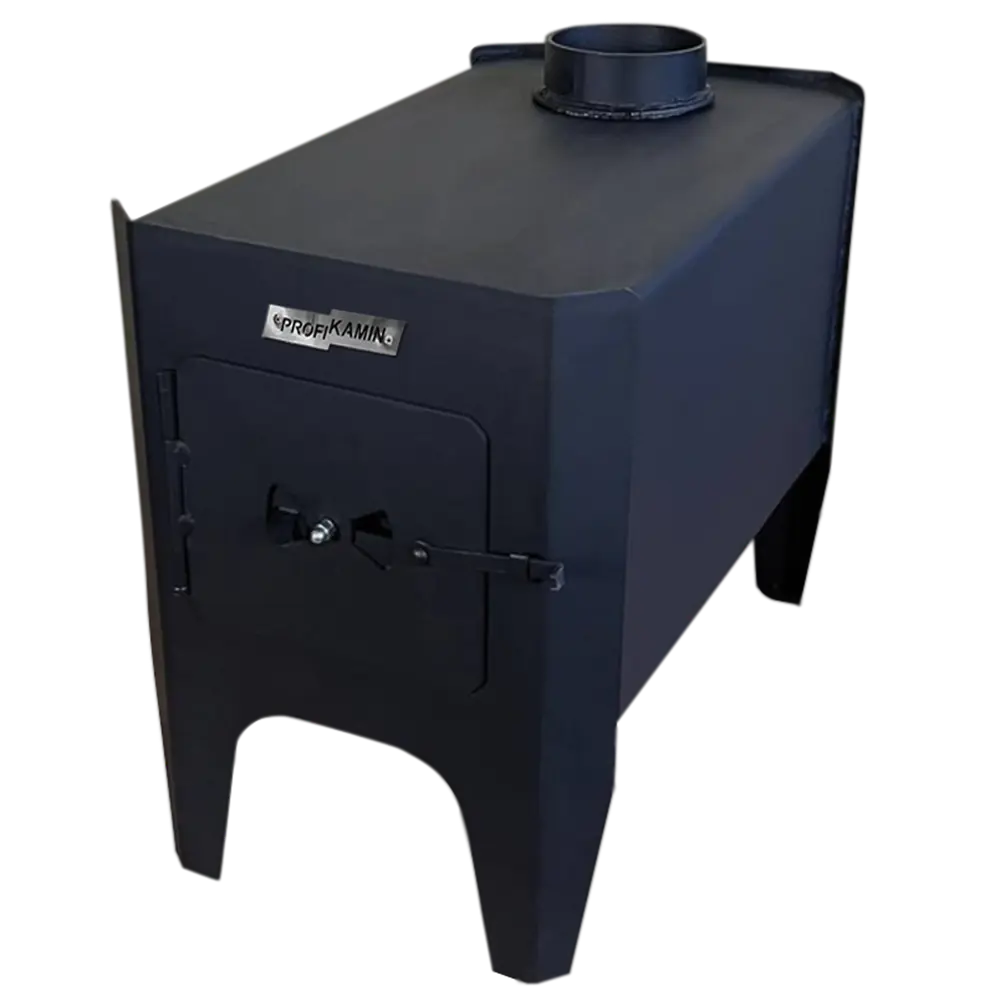 Печь отопительная дровяная ПрофиКамин Тутаев 12 цвет черный PROFIKAMIN STLM-2110115