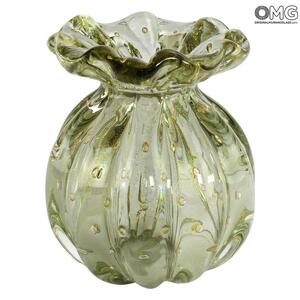 4835 ORIGINALMURANOGLASS Ваза Провенца - соммерсо - муранское стекло OMG 9 см