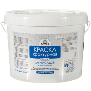 Краска для фасадов фактурная Латек Л305 15 кг