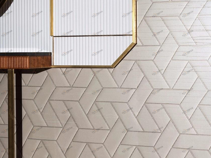 Dedar Моющиеся огнестойкие обои с геометрическим рисунком sun-id-1488884