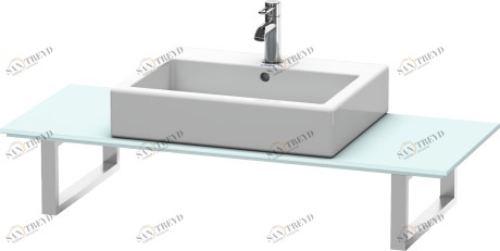 XL011C00909 X-Large Консоль для накладных раковин и встраиваемых умывальников Светло-голубой матовый декор Duravit
