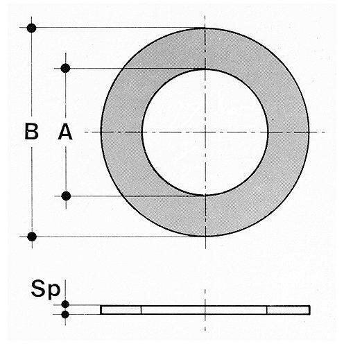 SANIT 69223280 Прокладка, ПТФЭ, нержавеющая сталь вставка  - Вид №1