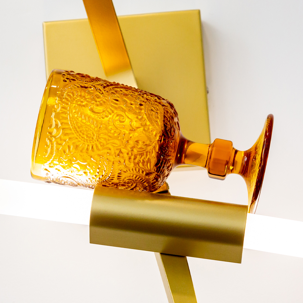 21091711 Комплект бокалов «Пэйсли» (6 штук, янтарь) Object Desire Светский прием  - Вид №5