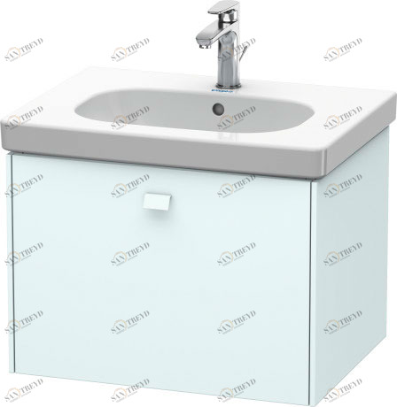 BR404500909 Тумбочка подвесная Brioso #BR4045 620 x 469 мм Светло-голубой матовый декор Duravit