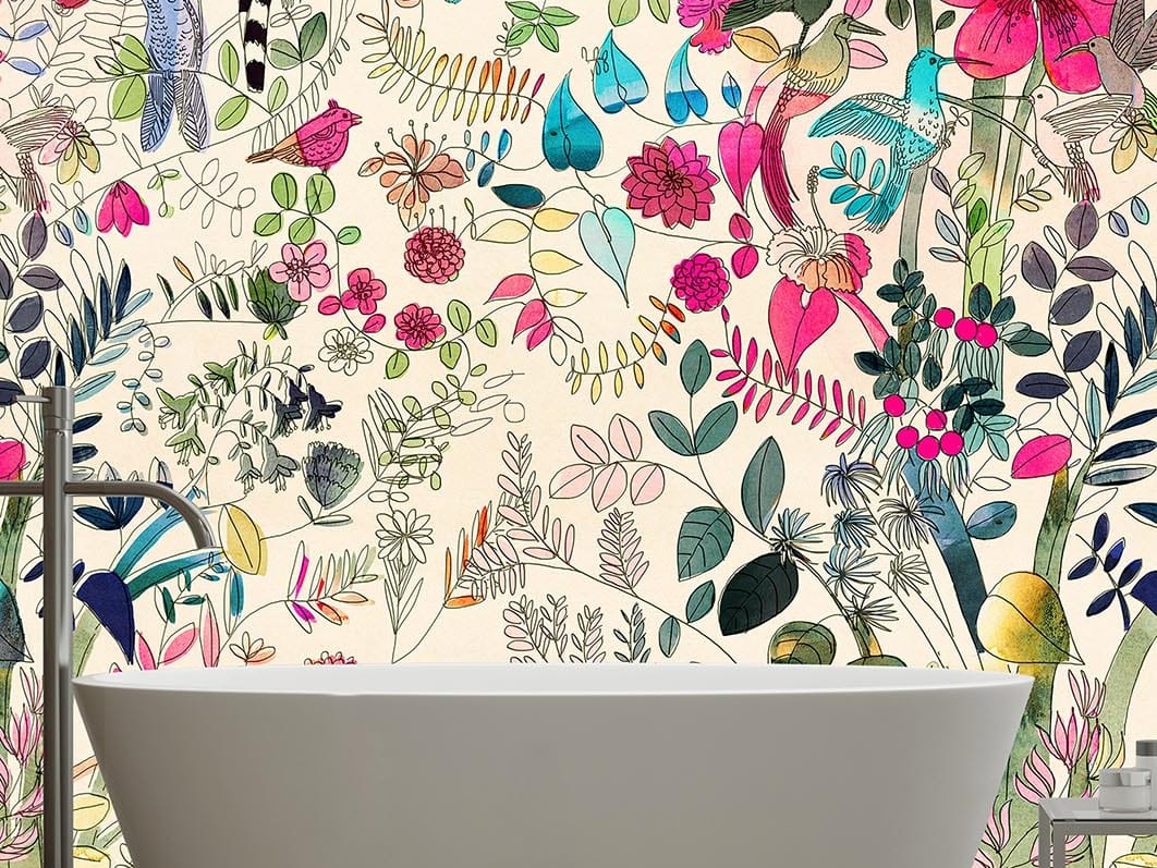 Тропические обои ПВХ бесплатно, ЭКО, моющиеся WallPepper окружающая среда ARCH-00051862