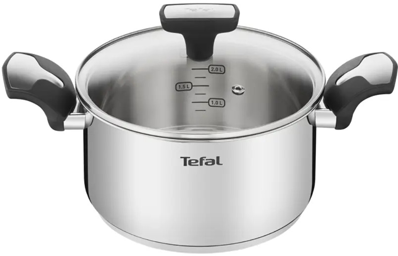 91009755 Кастрюля с крышкой 5.2 л Tefal 2100117992 нержавеющая сталь цвет стальной STLM-0868973