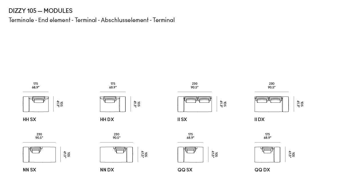 Секционный кожаный диван Casamania & Horm Dizzy ARCH-00010101 - Вид №2