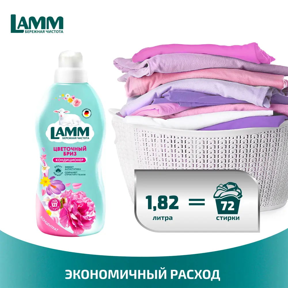 Кондиционер для белья Lamm Цветочный бриз 1.82 л STLM-2019206 - Вид №3
