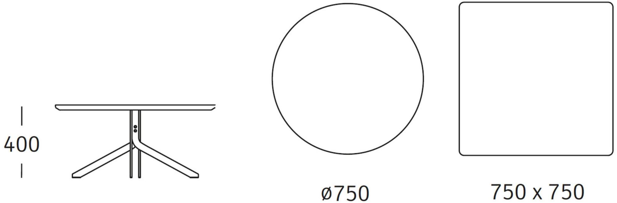 ROSSIN Круглый журнальный столик из стали Tonic metal sun-id-1380902 - Вид №1