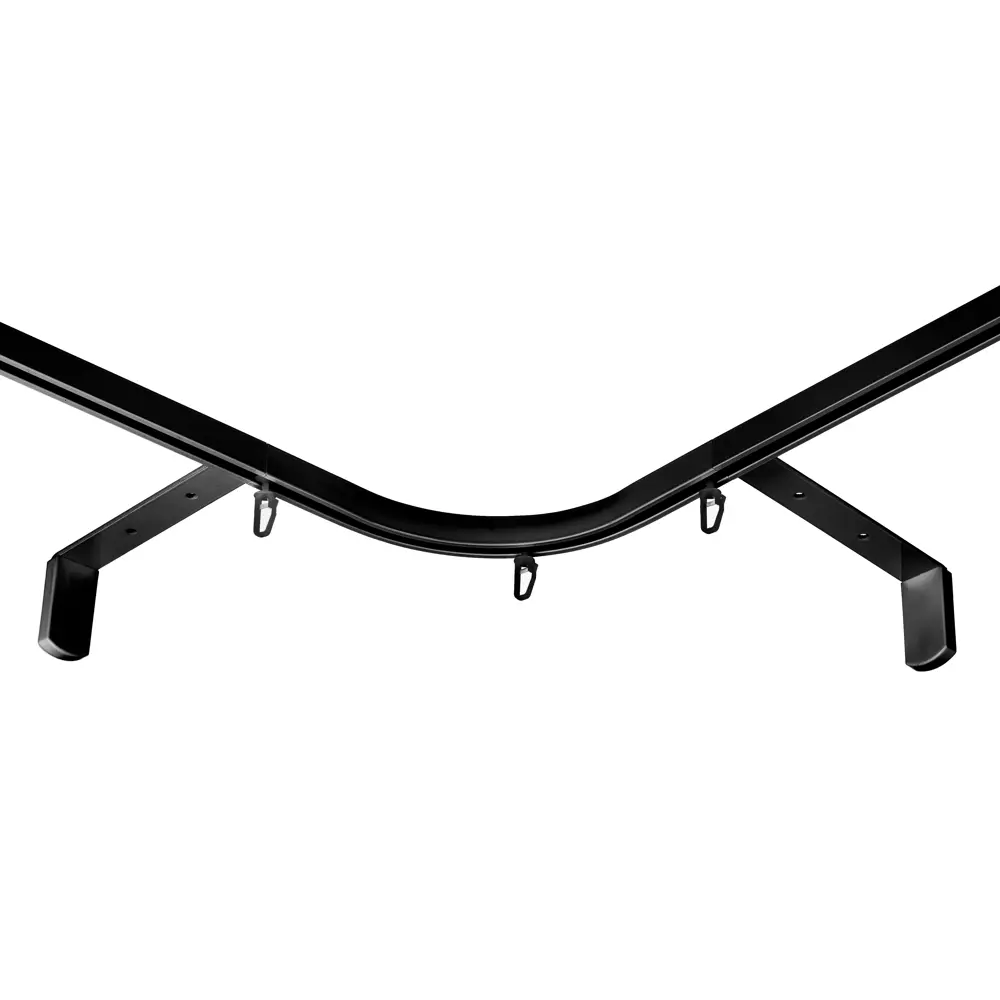 Элемент поворотный угловой Арт-декор алюминий цвет черный STLM-2141886 - Вид №1