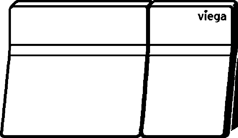 Viega Дистанционный активатор смыва унитаза для Prevista 8641.1 (773090) 773 090 - Вид №2