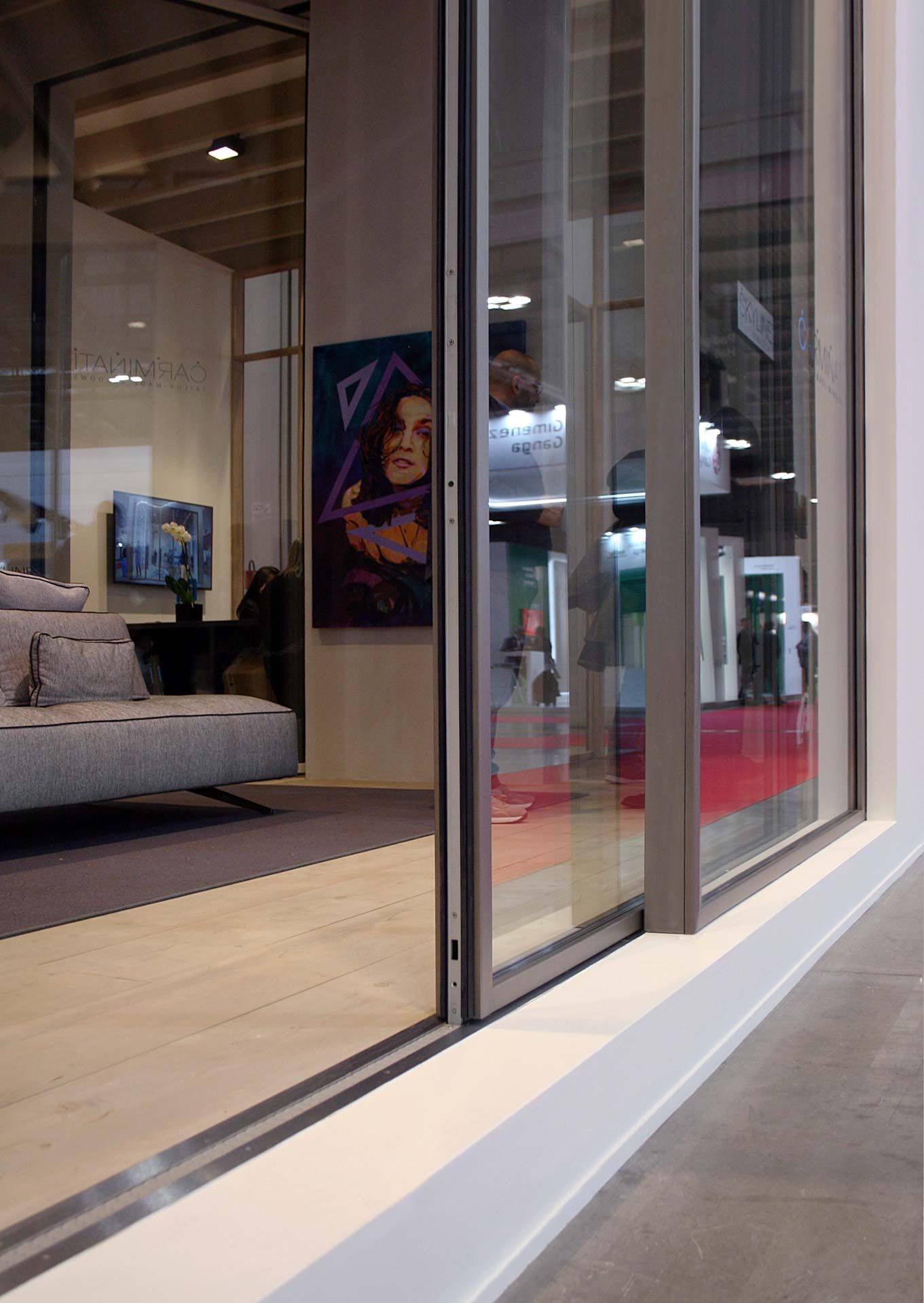 Стальная раздвижная дверь-окно с двойным остеклением Carminati Skyline System ARCH-00135510 - Вид №6