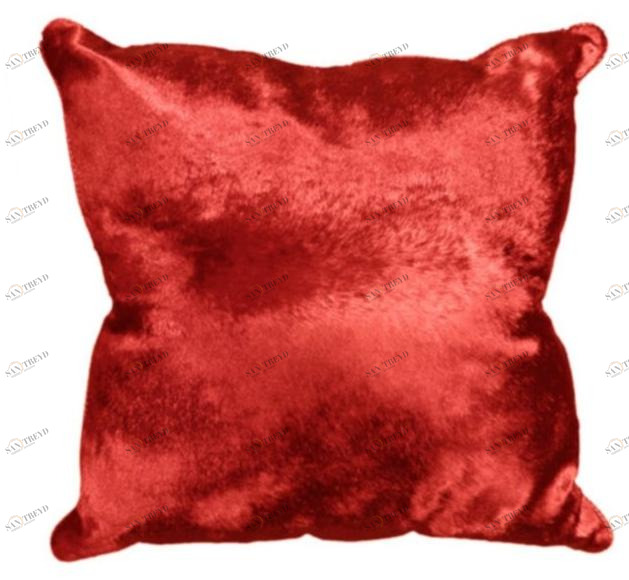 Jover+Valls Однотонная квадратная подушка из кожи sun-id-1354257