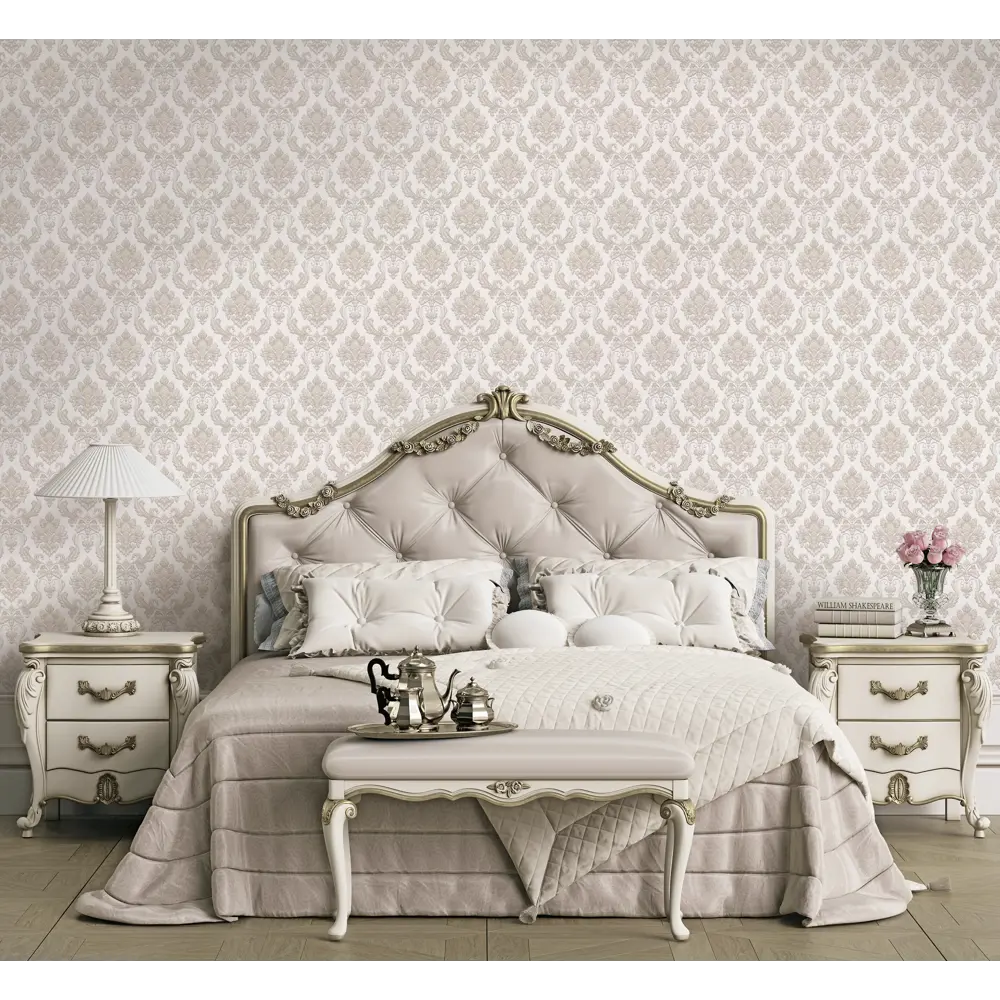 Обои флизелиновые Артекс Симона светло-бежевые 1.06 м 10577-02 STLM-2126792 - Вид №2