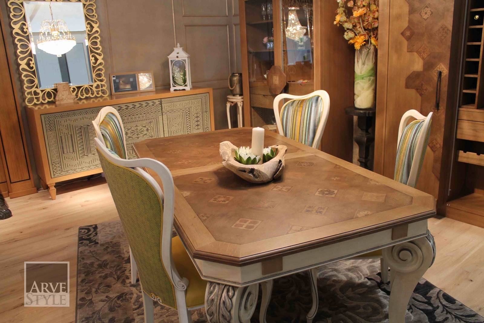 Деревянный прямоугольный выдвижной стол для гостиной Arvestyle паркет ARCH-00136063 - Вид №6