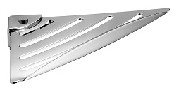 ES80(13) Gedy, полка угловая с ограничителем из нержавеющей стали и ABS, цвет хром 