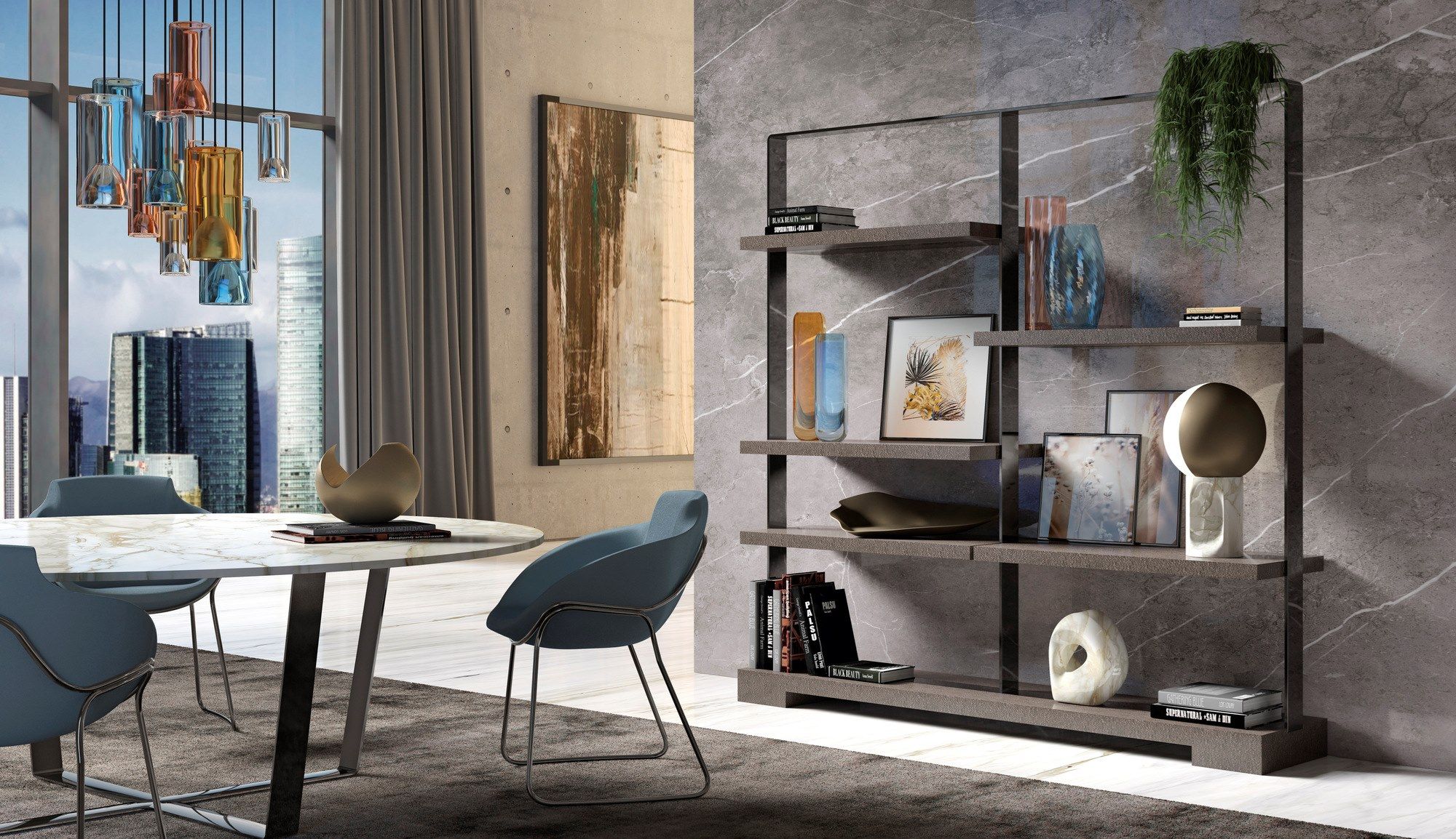 Двухсторонний книжный шкаф F.lli Orsenigo TAO ARCH-00065355 - Вид №2