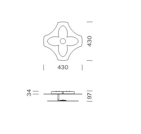 Металлический настенный / потолочный светильник Olev ORNATO ARCH-00024474 - Вид №7