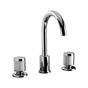 Смеситель на 3 отверстия для раковины с клапаном Клик-Клак 77.075C MAIER STARLIGHT