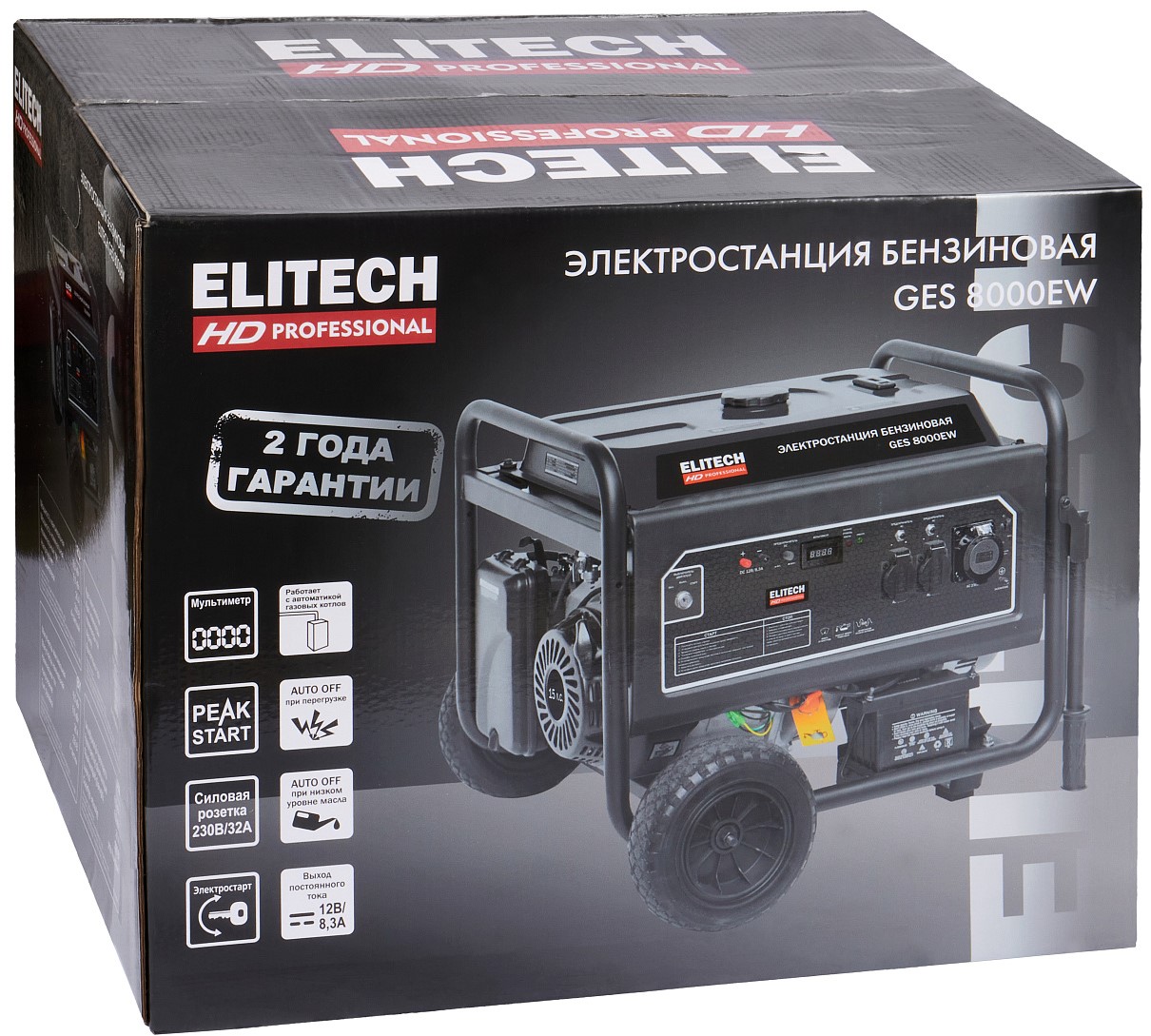 Электрогенератор   бензиновый Elitech HD GES 8000EW 9145116 STDN-0076320 - Вид №9
