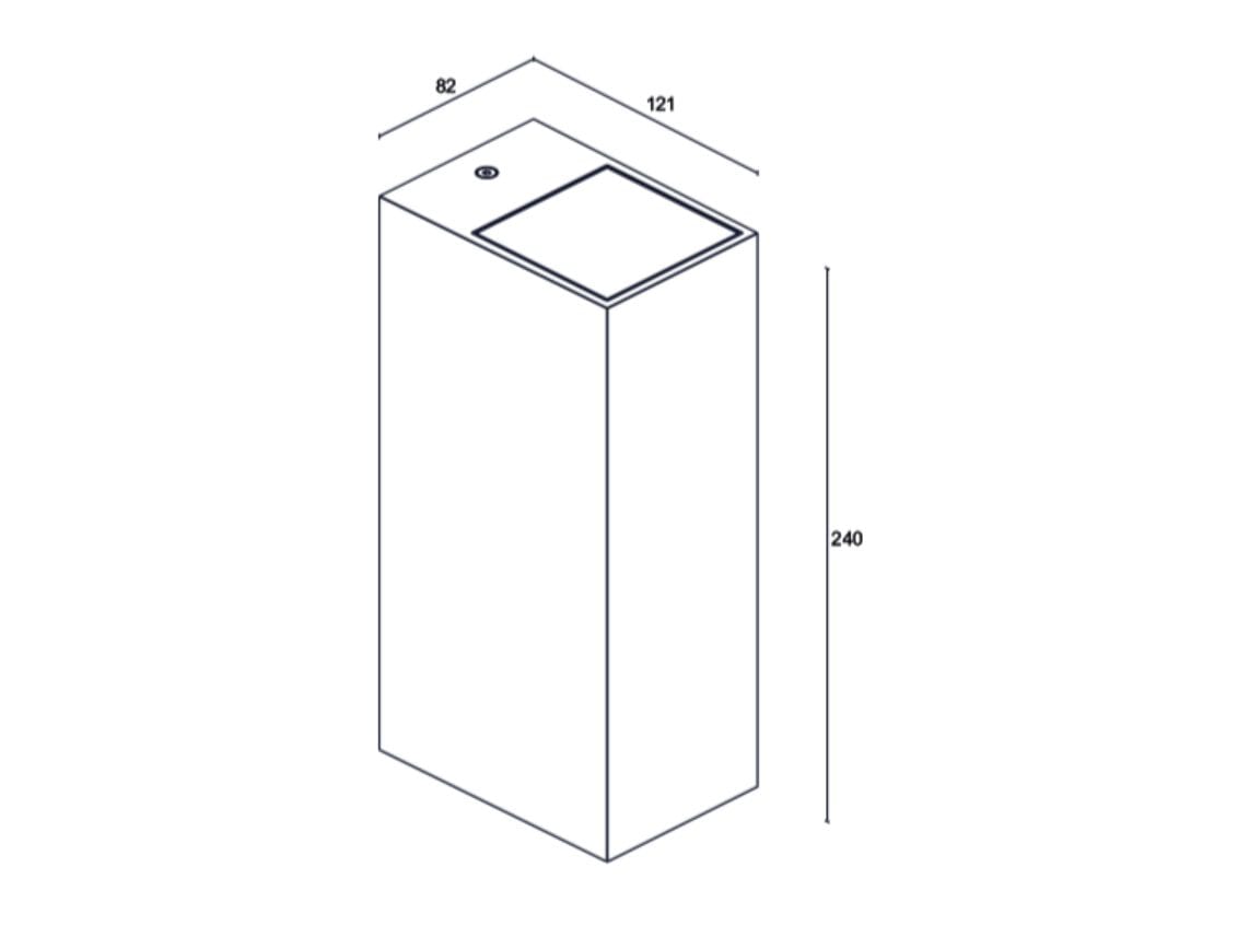 Литье под давлением алюминиевый светодиодный наружный настенный светильник L&L Luce&Light Metope ARCH-00034635 - Вид №8