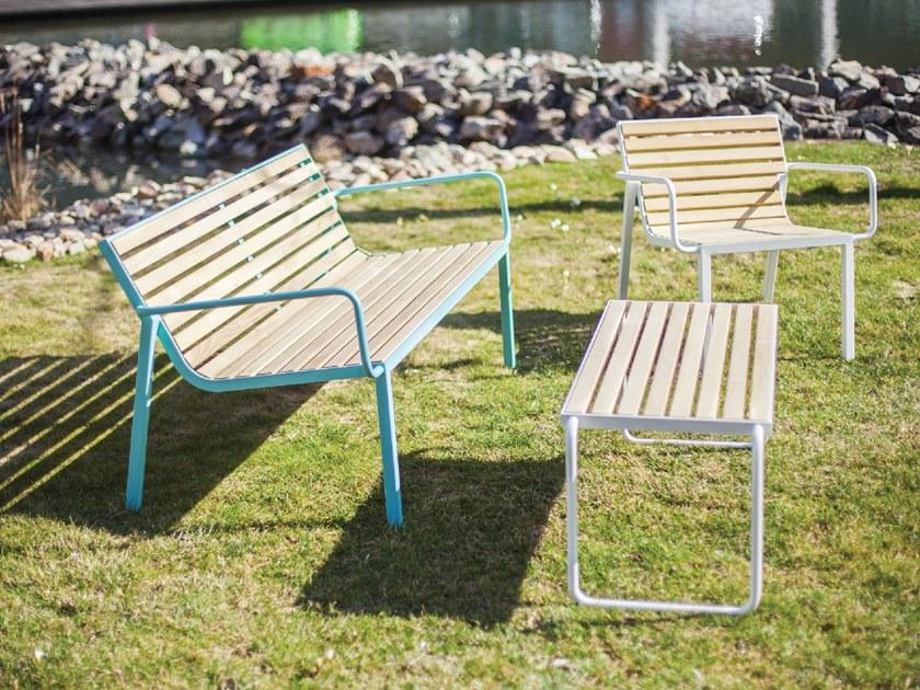 mmcité1 Садовый стул из стали и дерева Stack Stc157/stc257 - Вид №3