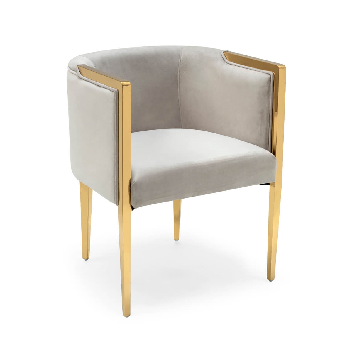 700417-18 ABHIKA СТУЛ GARDA ROUND WHITE/GOLD  - Вид №6