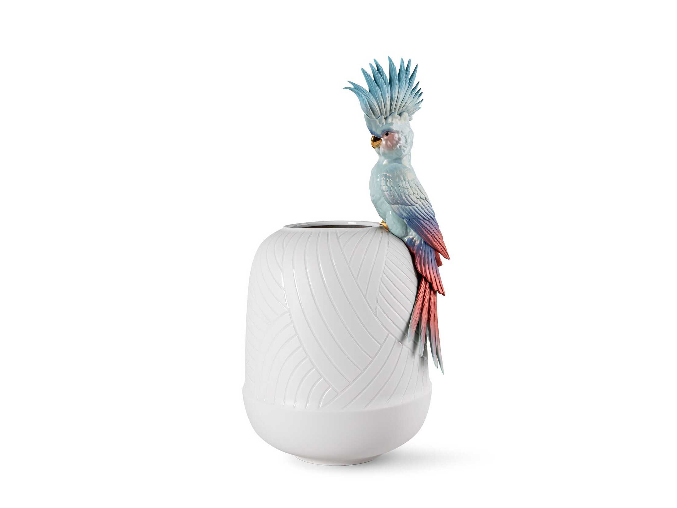 Фарфор безделушки Lladró COCKATOO VASE ARCH-00061472