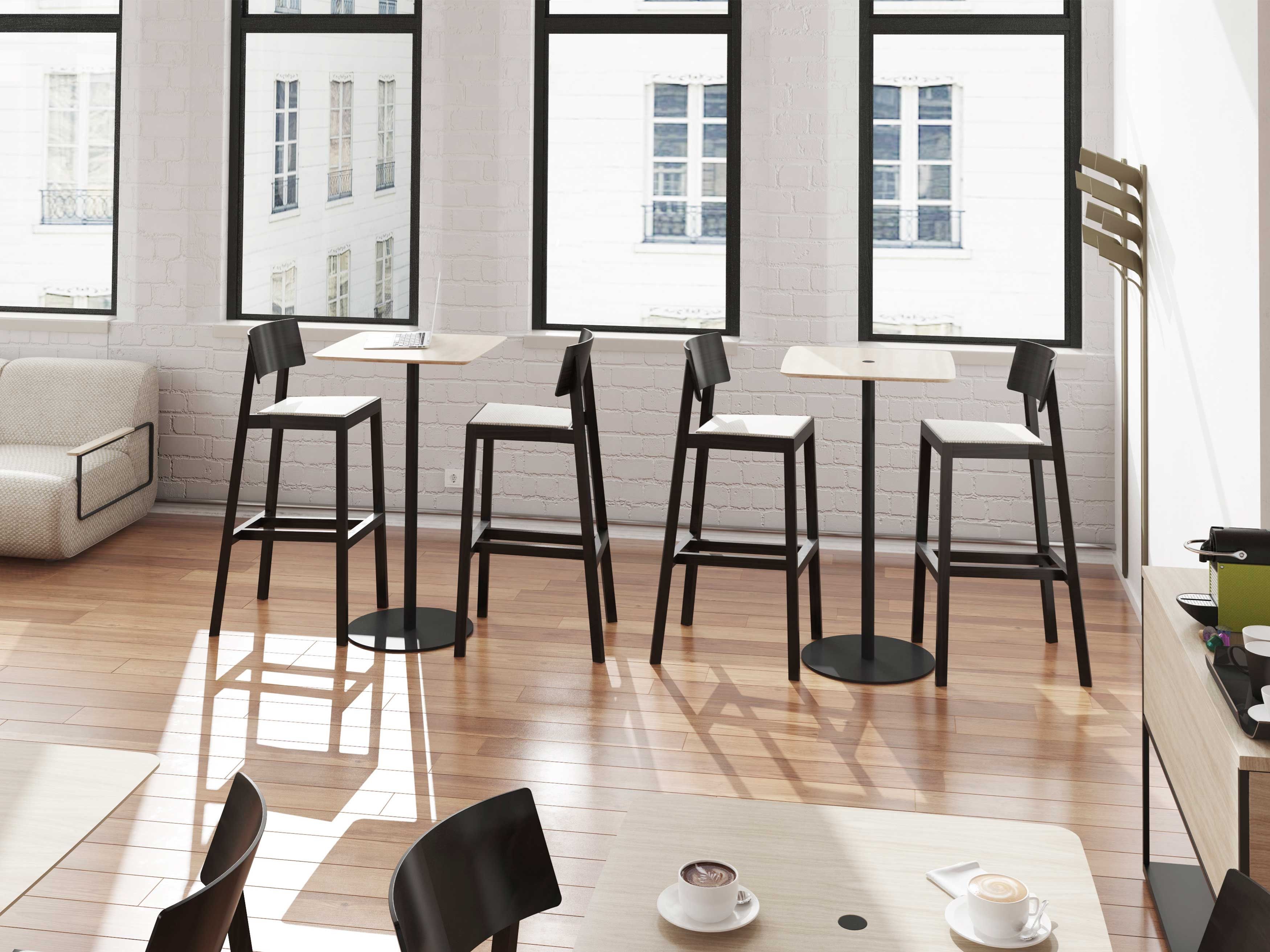 Квадратный стол из стали и дерева Punt ядро ARCH-00078667 - Вид №5