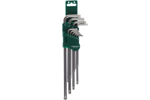 13938690 Комплект угловых ключей с центрированным штифтом EXTRA LONG TORX H08S110S Jonnesway