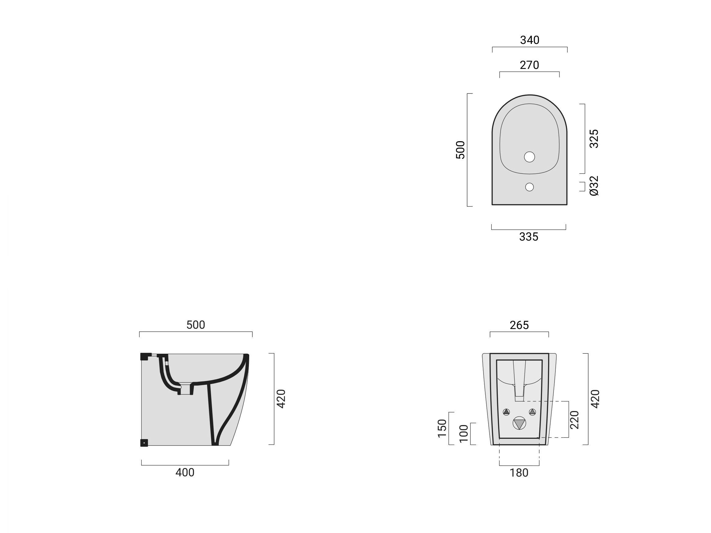 Керамическая напольная сантехника Domus Falerii Foliolina ARCH-00082893 - Вид №6