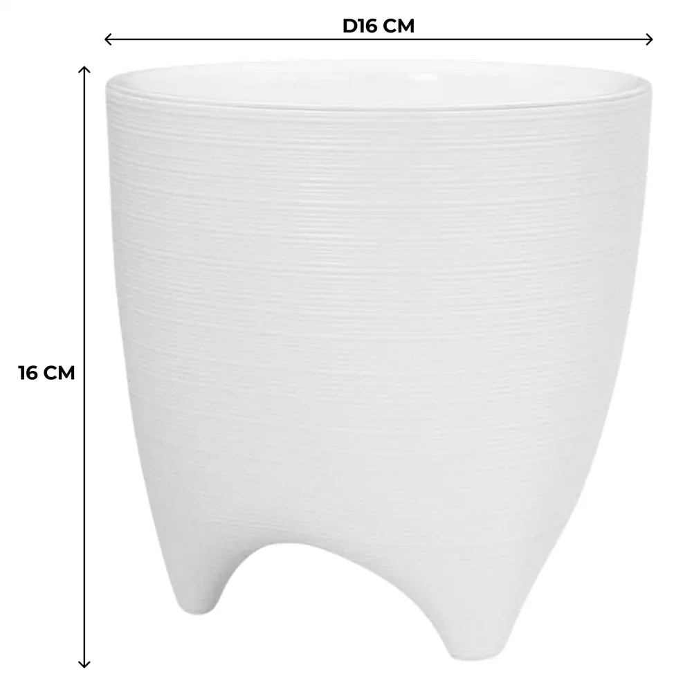 Кашпо Evergreen Design Декоста 16x16x17 см v2.25 л пластик белый 89452980 STLM-2133521 - Вид №3