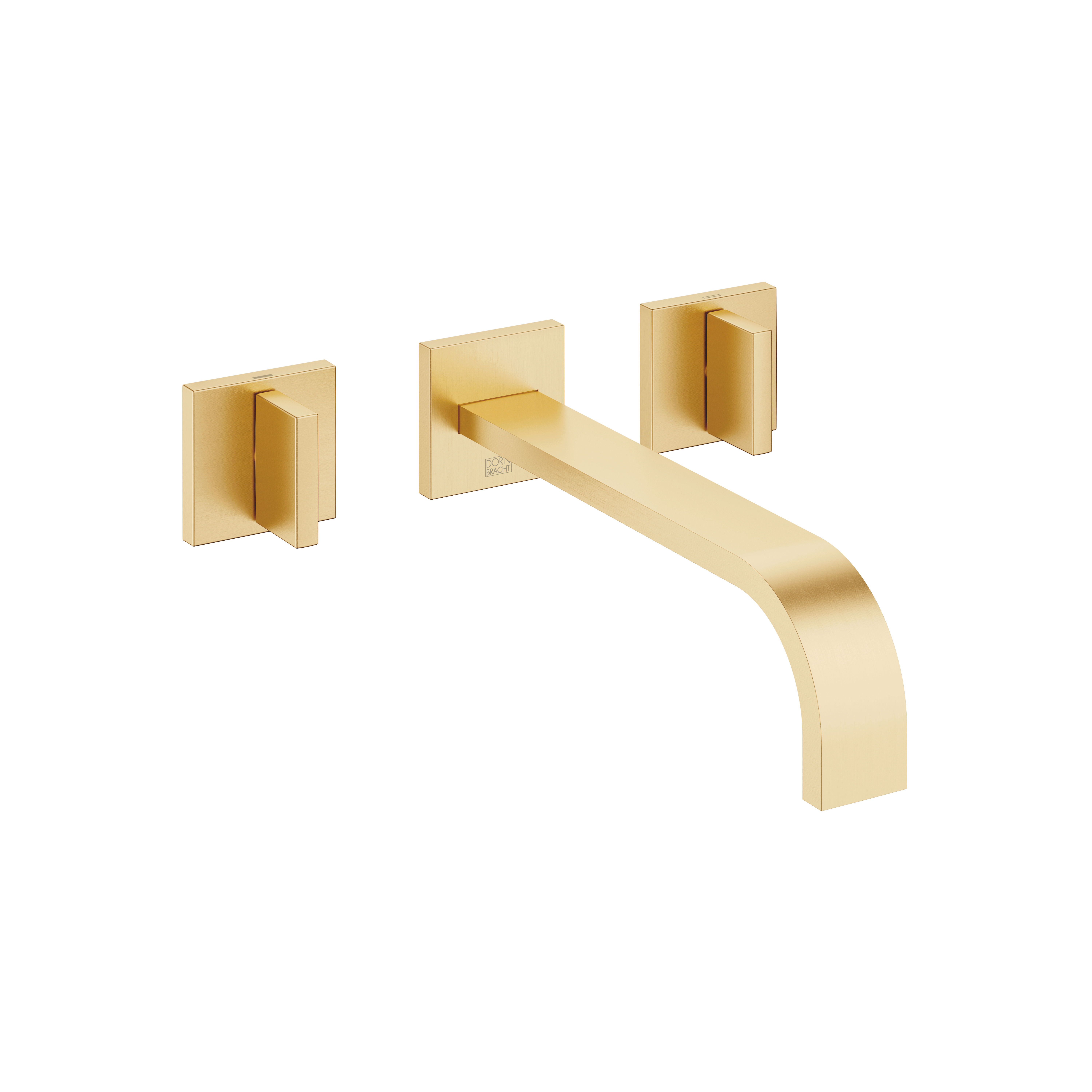 MEM Смеситель для раковины, настенный, без донного клапана - Brushed Durabrass (Золото 23 карата) 36717782-28 DornBracht