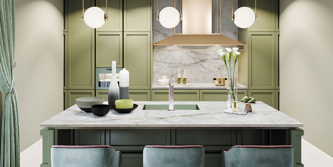 Столешницы для кухни - Мрамор Боярд LIGRON LIST302 1830 - Вид №9