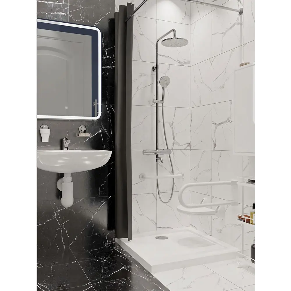 Santreyd Slim — акриловый душевой поддон 80×80 см 82677814 STLM-0033832 - Вид №2