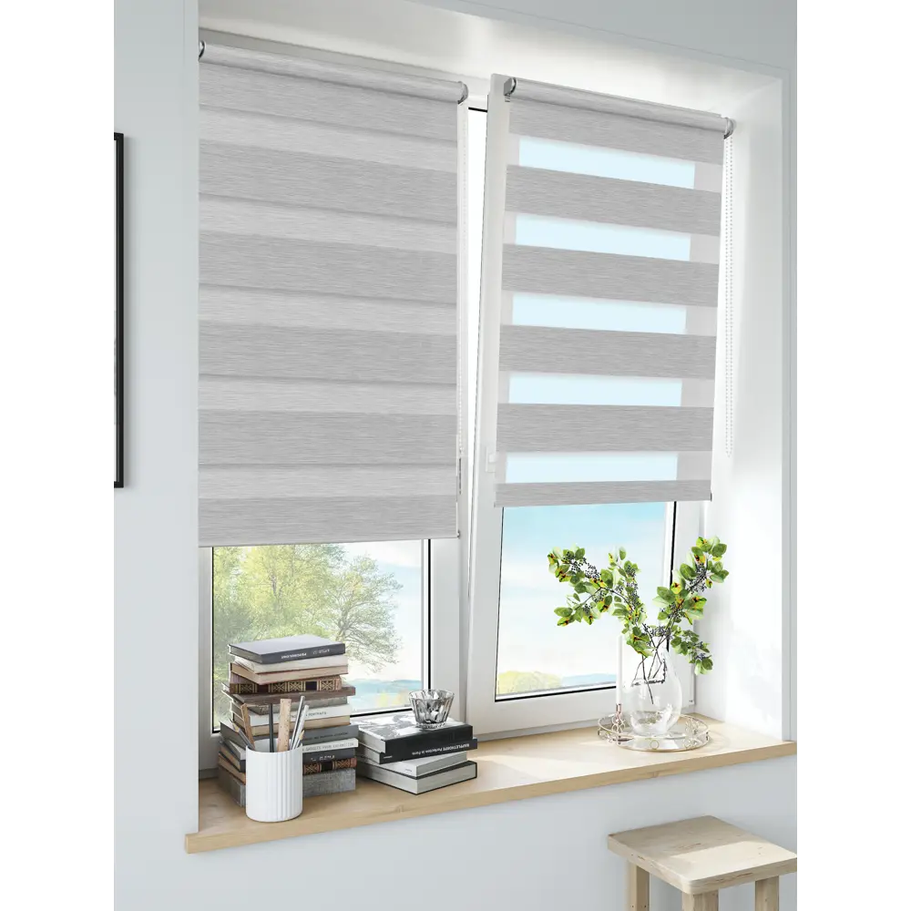 Штора рулонная день-ночь Inspire Moscou 60x160 см серая Granit 3 82688373 STLM-2076166 - Вид №9
