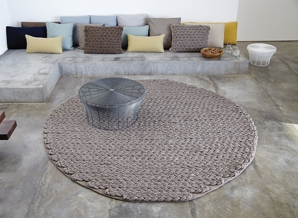 100371 Ковер круглый Taupe GAN Trenzas - Вид №1