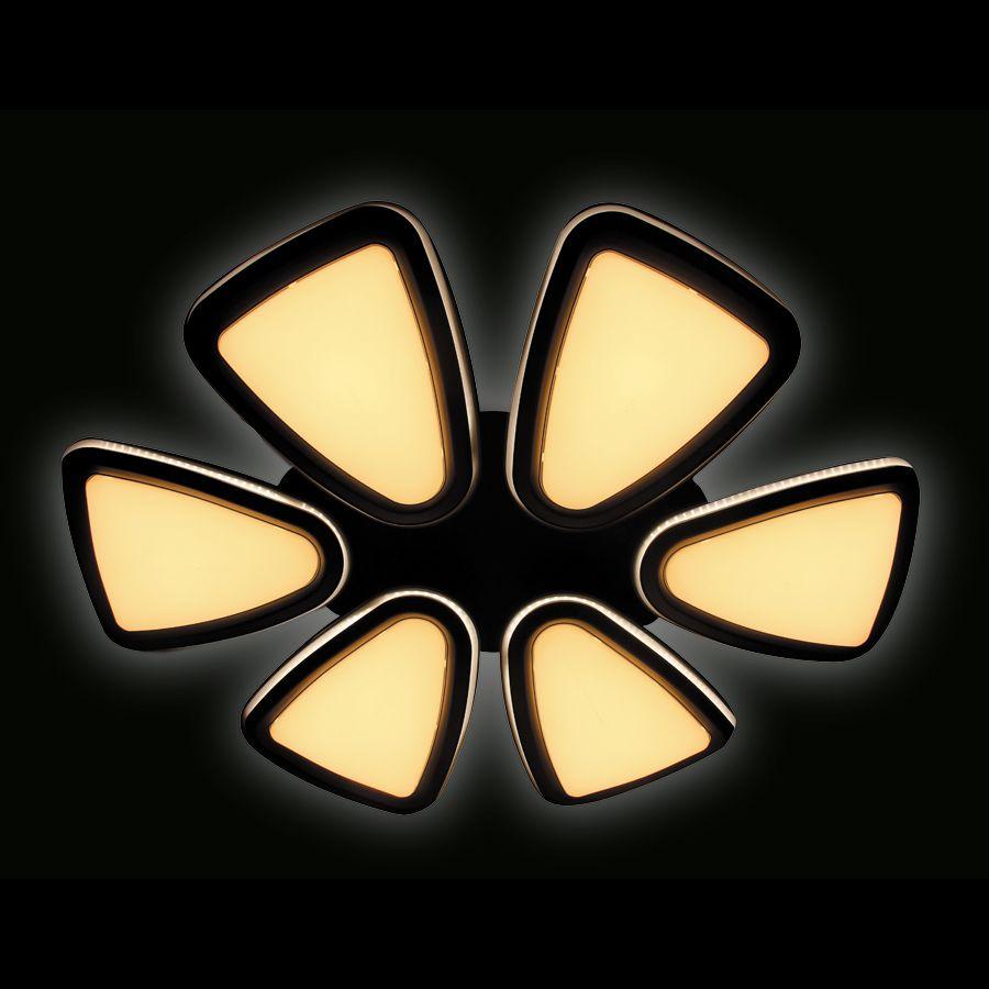 Потолочная светодиодная люстра Ambrella light Orbital Granule FG1014/6 WH/SL 410W D1040*800 AMBRELLA LIGHT ДИЗАЙНЕРСКИЕ, ORBITAL GRANULE 220096 Белый  - Вид №3