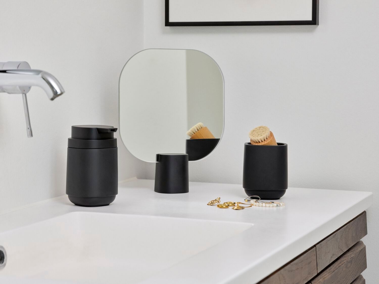 Бетонное настольное зеркало ZONE DENMARK время ARCH-00119231 - Вид №4