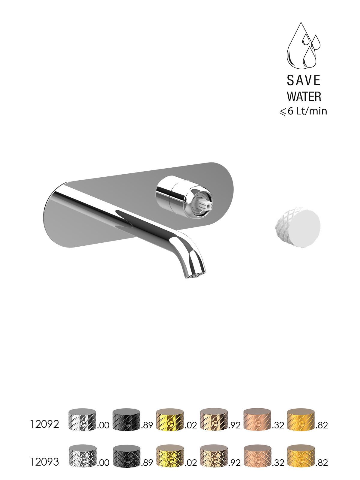 Настенный смеситель для раковины без слива Rubinetterie Frattini Pepe XLS ARCH-00133154 - Вид №7