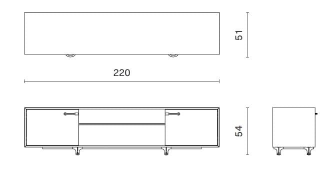Низкий дубовый ТВ-шкаф District Eight Tote ARCH-00104626 - Вид №4