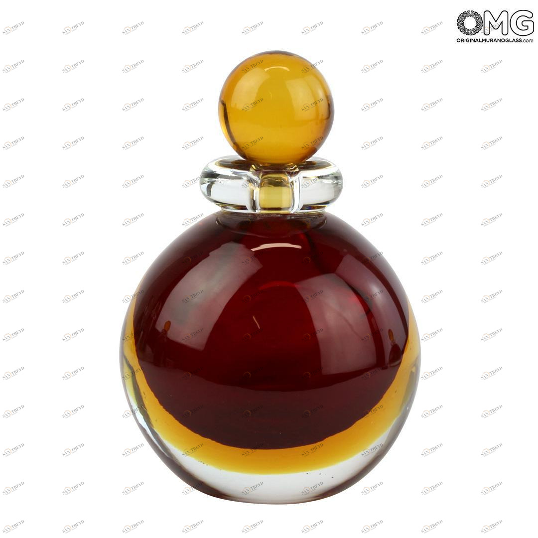 3858 ORIGINALMURANOGLASS Флакон Ежевика - соммерсо - муранское стекло OMG 8 см 