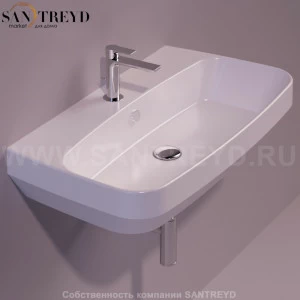 BB12BIANCO Подвесная раковина настенная прямоугольная Simas Baden Baden белая