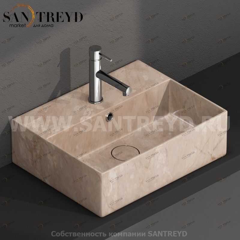 IN046AB Подвесная раковина настенная прямоугольная Ceramica Globo T-EDGE