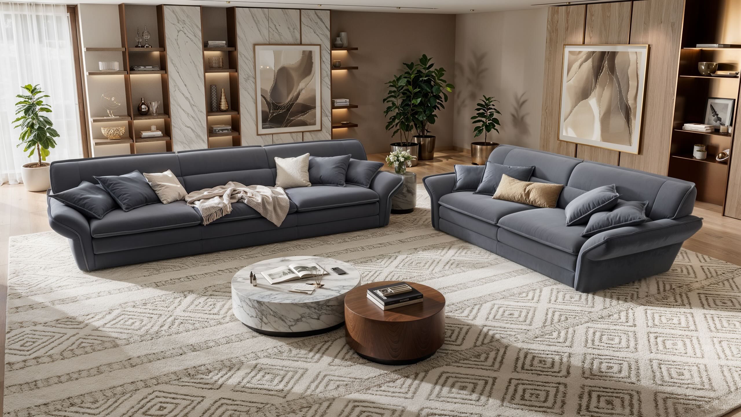 3-местный тканевый диван Sofanella шаг ARCH-00144107 - Вид №4