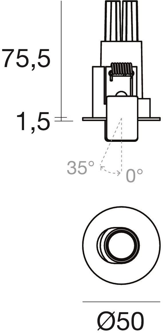 Linea Light Group Встраиваемый алюминиевый светодиодный светильник sun-id-1470510 - Вид №2