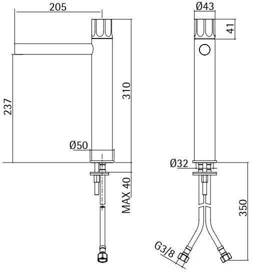 Quadrodesign Смеситель для умывальника Modo sun-id-1405152 - Вид №1