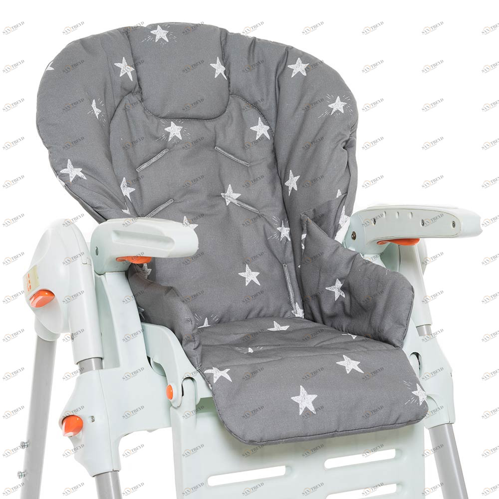 Съемный чехол для стульчика для кормления "Звездопад" VAMVIGVAM  281633 Серый Santreyd 