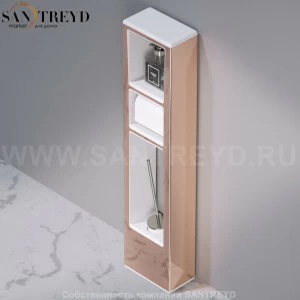 Стойка для аксессуаров C303 WALL THREE медная