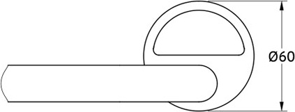 LUX 031 Штанга для полотенца 50 cm FBS Luxia - Вид №1